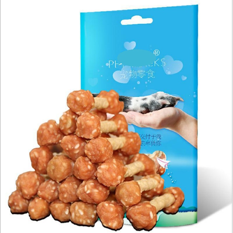 Snacks pour chiens Nourriture pour animaux de compagnie Poitrine de poulet fraîche pour chiens Nourriture pour chiots, dents propres, entraînement et récompense